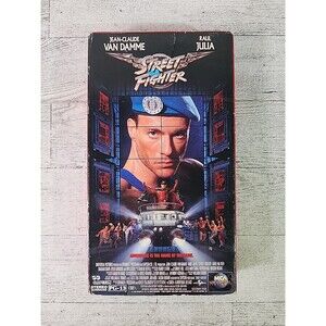 Vintage "Street Fighter" VHS Movie 1995 Jean-Claude Van Damme Raul Julia JCVD